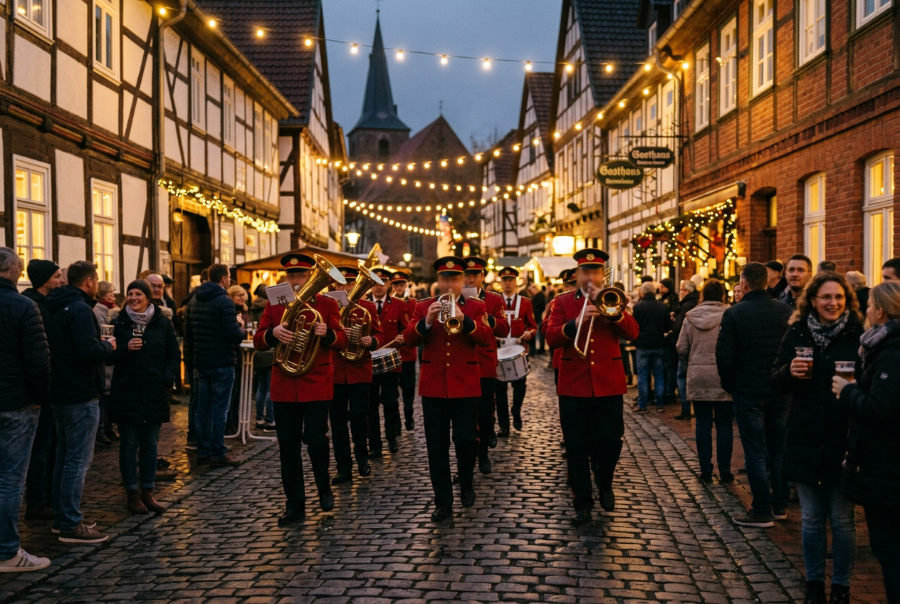 Umzug der Schützen beim Junggesellenschützenfest Riesenbeck